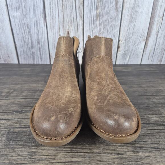 Born Kerri Brown Distressed Leather Women's Sz 6.5 M Ankle Booties (NWT/NWD) - Picture 2 of 10